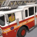 Simulator de conducere a camionului de pompieri