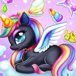 Copiii îmbrăcați unicorni
